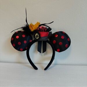 Black and Red Polka Dot Minnie-Style Kids Headband Costume Accessory